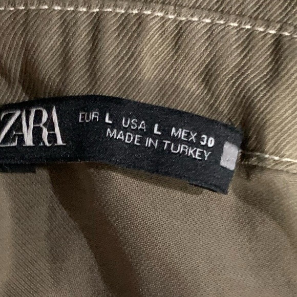 Zara Khaki Jumpsuit woman’s size L - Picture 7 of 8